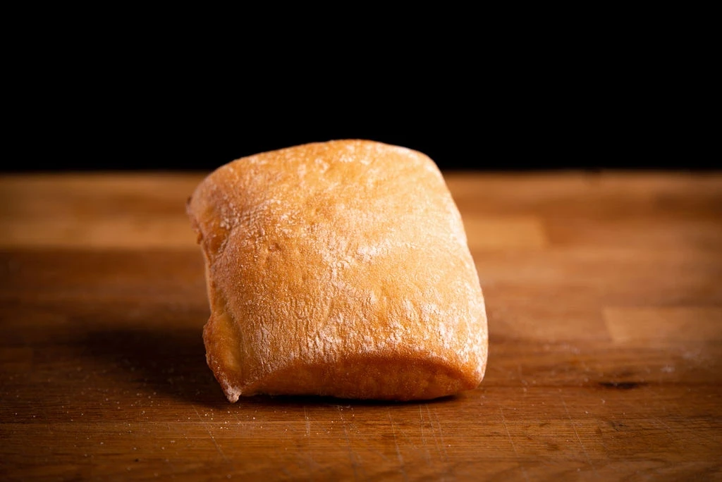 Rustic ciabatta roll